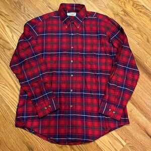 100% Cotton Flannel Plaid Shirt